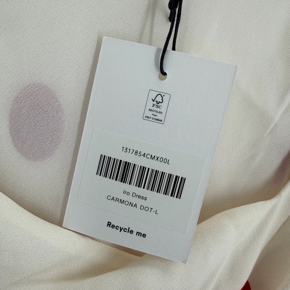 Reformation Iro Midi Dress In Carmona Dot - Picture 6 of 8